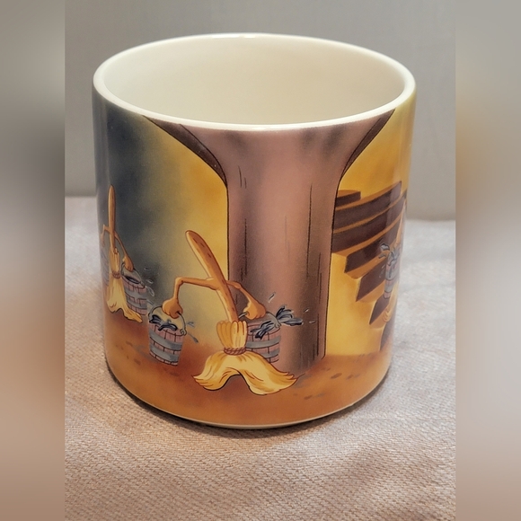 Vintage Disney Fantasia Mickey Mouse Sorcerers Apprentice Coffee Mug Japan Magic - Picture 4 of 13
